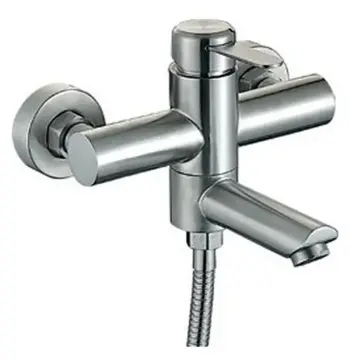 Смеситель для ванны Mixxus FAN-009 из нержавеющей стали с коротким литым изливом (MI6103)
