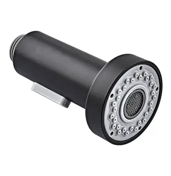 Лейка для смесителя с выдвижным изливом MIXXUS PS-01-BLACK пластиковая черная матовая двухрежимная (MI6211)