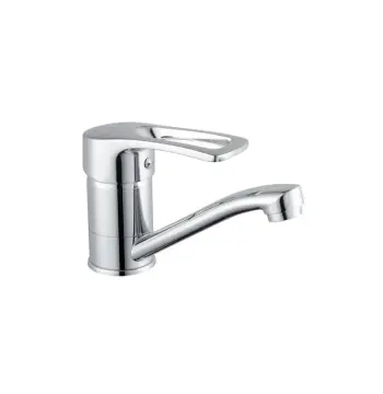 Смеситель для умывальника Champion Pan 004-181 хромированный с поворотным изливом 15 см (MI6380)