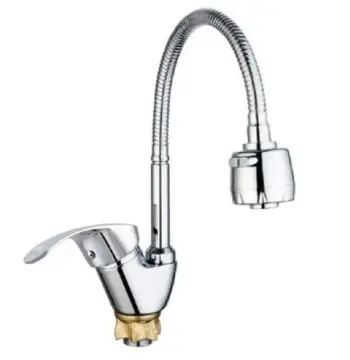 Смеситель для кухни MIXXUS YUB4-135 Reflector хром однорычажный с гибким изливом (MI6476)