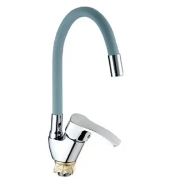 Змішувач для кухні MIXXUS YUB4-279 Reflector Gray хром/сірий з гнучким силіконовим виливом (MI6485)