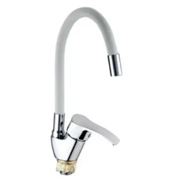 Змішувач для кухні Mixxus YUB4-279 Reflector White хром / білий з гнучким силіконовим виливом MI6486 (MI6486)