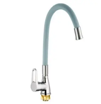 Смеситель для кухни MIXXUS SOP4-045 Reflector Gray с гибким силиконовым изливом (MI6489)