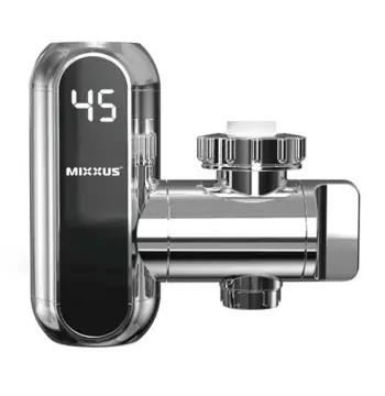 Водонагреватель 3,3 kW проточный MIXXUS Electra 650-E CHROME с индик. темп., с креплением на излив (MI6509)