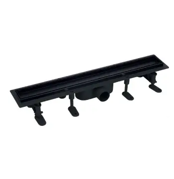 Душовий трап Mixxus DRAIN-06-60 BLACK з пластиковою основою і накладкою із нерж.сталі SUS304 70x600мм (MI6529)
