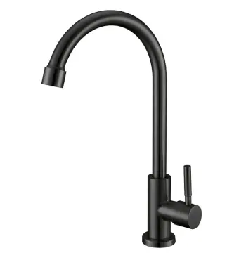 Кран для умывальника MIXXUS MONO-01SUS MONO-01.SUS BLACK нержавеющий черный матовый для холодной воды (MI6561)