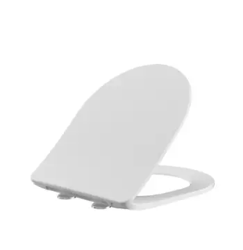 Сидіння-кришка для унітазу MIXXUS SEAT COVER BEVEL-2005 425х363х30mm дюропластове швидкознімне з мікроліфтом (MI6732)