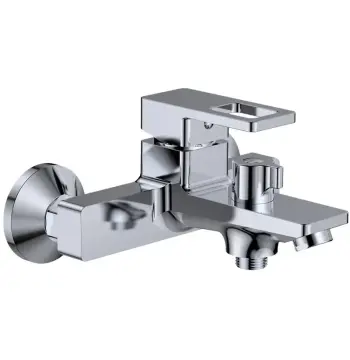 Смеситель для ванны Mixxus Premium LOREN 009 EURO латунный хромированный однорычажный с коротким изливом (MI6800)