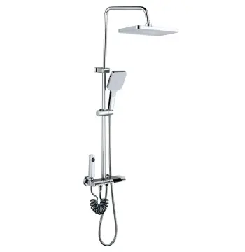 Душевая колонна Mixxus Premium RIVIERA 009-J латунная хромированная с кнопочным переключением на 4 режима (MI6834)