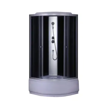 Бокс душевой без гидромассажа Mixxus STRONG SB01-90x90x215-GR SATIN с высоким поддоном (MI6885)