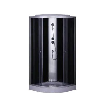 Бокс душевой без гидромассажа Mixxus STRONG SB02-90x90x215-GR SATIN с низким поддоном (MI6887)