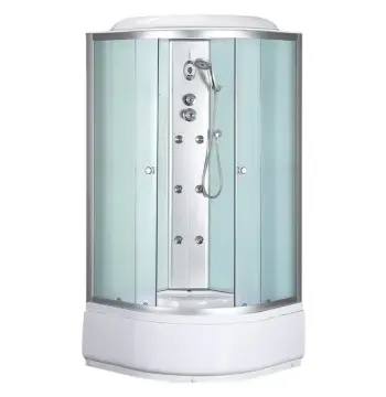 Бокс душевой с гидромассажем Mixxus STRONG SBH01-90x90x215-FB SATIN с высоким поддоном (MI6888)