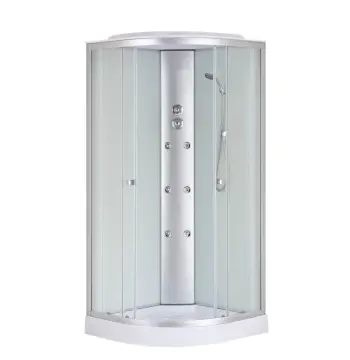 Бокс душевой с гидромассажем Mixxus STRONG SBH02-90x90x215-FB SATIN низкий поддон (MI6890)