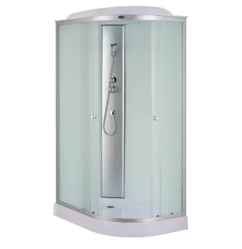 Бокс душевой без гидромассажа Mixxus WAVE SB02-120x80x215-L-FB SATIN с низким поддоном (MI6892)