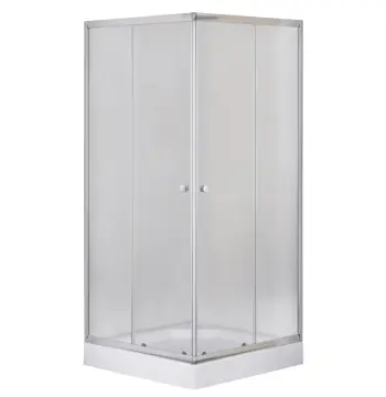 Душевая кабина с низким поддоном Mixxus CUBIC SCT01-100x100x195-FB CHROME матовое стекло 4мм (MI6904)