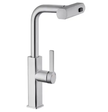 Смеситель для кухни Mixxus Premium HAMMER 014 латунный хром с выдвижным изливом (MI6953)