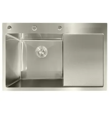 Мойка из нерж. стали MIXXUS MH7849L NANO-SILVER (3.0/0.8) (Цвет нерж) (MI7048)
