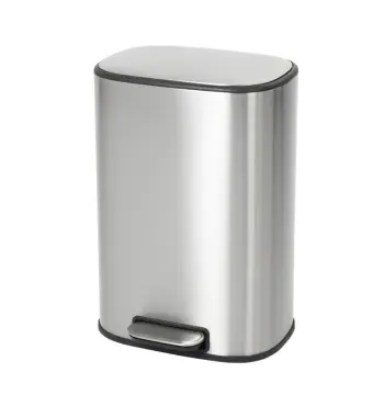 Мусорное ведро с плавным закрытием овальное MIXXUS PREMIUM DIVERSE-TC0105 SS COLOR 5л (цвет нержавейка) (MI7078)