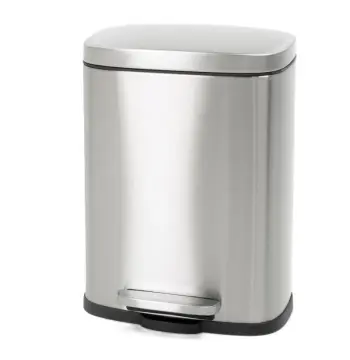 Мусорное ведро с плавным закрытием прямоугольное MIXXUS BEVEL-TC0105 SS COLOR 5л (цвет нержавейка) (MI7086)