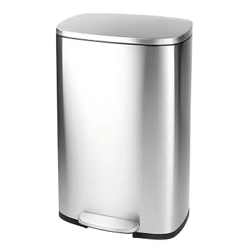 Мусорное ведро с плавным закрытием прямоугольное MIXXUS BEVEL-TC0112 SS COLOR 12л (цвет нержавейка) (MI7087)