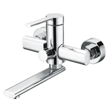 Змішувач для ванни Mixxus Lord 009 Euro хромований з коротким поворотним виливом (MI7139)