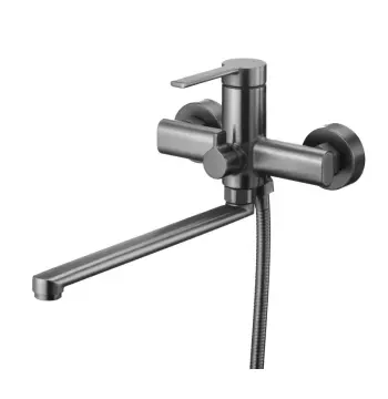 Змішувач для ванни Mixxus Lord 006 Euro Graphite з довгим поворотним виливом (MI7142)