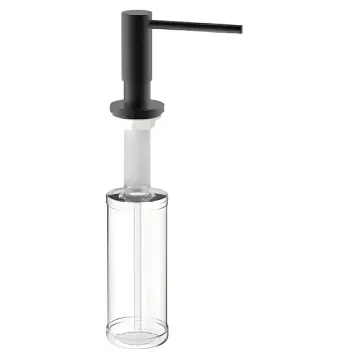 Диспенсер для моющего средства врезной MIXXUS DIS-03.SUS BLACK из нерж. стали SUS304 (300мл) (Цвет черный) (MI7155)