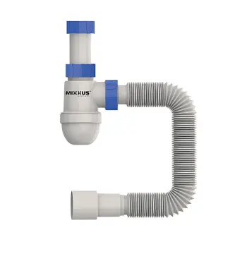Сифон для умивальника MIXXUS SU-05-A 1 1/2"x40 без випуску 40*40/50 (MI8182)