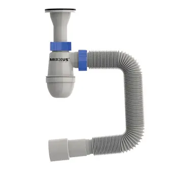 Сифон для умивальника MIXXUS SU-09-A 1 1/4"x32 з литим випуском (MI8189)