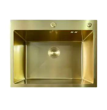 Мойка из нерж. стали MIXXUS MH6050 MICRO DECOR BRUSHED GOLD (3.0/0.8) (Цвет матовое золото) (MI8222)