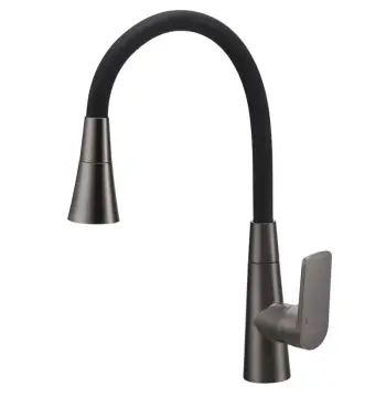 Смеситель для кухни Mixxus Premium Matis 011-T латунный графит/черный с гибким изливом (MI8268)