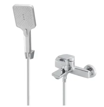 Однорычажный смеситель для ванны Mixxus Premium Lazar 009 латунный хромированный с евро-переключателем (MI8271)