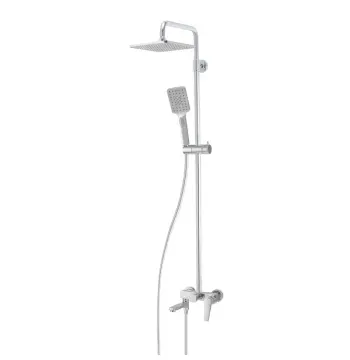 Душевая колонна со смесителем Mixxus Premium Lazar 009-J латунная, цвет хром, с коротким изливом (MI8272)