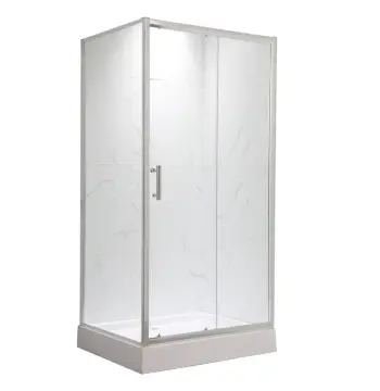 Душевая кабина с низким поддоном MIXXUS HARD SCT01-100x80x198-TR CHROME прозрачное стекло 5мм NEW (в 2 ящ) (MI8367)