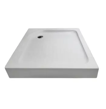 Душевой поддон с сифоном MIXXUS CUBIC ST01-90x90x13 квадратный диаметр слива 52 мм NEW (MI8371)
