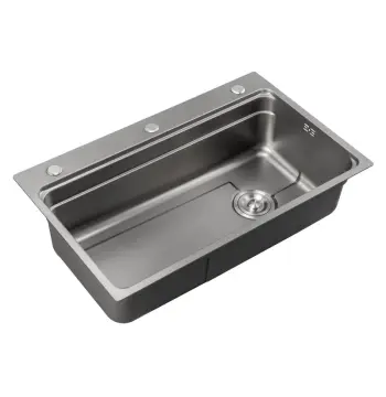 Мийка з нерж. сталі MIXXUS MS6846-SET-01 MICRO DECOR GRAPHITE (3.0/0.8) комплект (колір графіт) (MI8388)