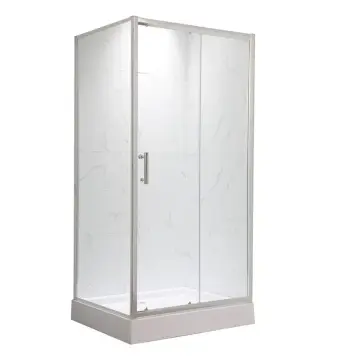 Душевая кабина с низким поддоном Mixxus HARD SCT01-120x80x198-TR Chrome NEW прозрачное стекло 5мм (MI8428)