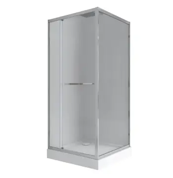 Душевая кабина с низким поддоном Mixxus Style SCT01-90x90x200-TR Chrome прозрачное стекло 6мм (MI8433)