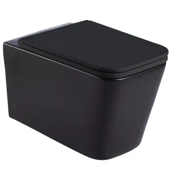 Унитаз подвесной MIXXUS PREMIUM QUADRO-0302-R BLACK 530х360х365mm система смыва RIMLESS (MP6455)