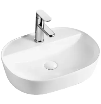 Раковина накладная MIXXUS PREMIUM ELLIPSE-0201 505х385х120mm (отверстие под смеситель) (MP6482)