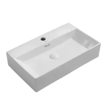 Раковина подвесная-накладная MIXXUS PREMIUM QUADRO-0206 600х360х130mm (отверстие под смеситель, перелив) (MP6509)