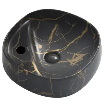Раковина накладная MIXXUS PREMIUM WAVE-0201 MARBLE 430х430х150mm (отверстие под смеситель) (MP6536)