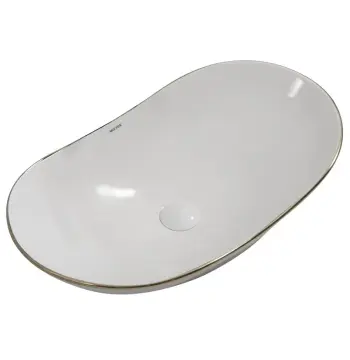 Раковина накладна MIXXUS PREMIUM WAVE-0105 EDGE GOLD 620х360х160mm (MP6557)