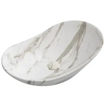 Раковина накладна MIXXUS PREMIUM WAVE-0106 MARBLE 620х360х160mm (MP6560)