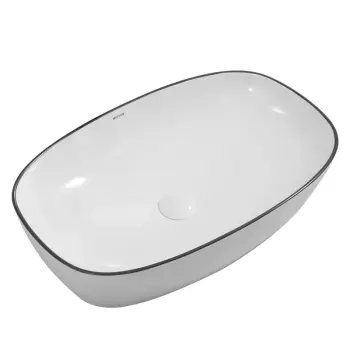 Раковина накладная MIXXUS PREMIUM DIVERSE-0111 EDGE BLACK 600х380х140mm (MP6562)