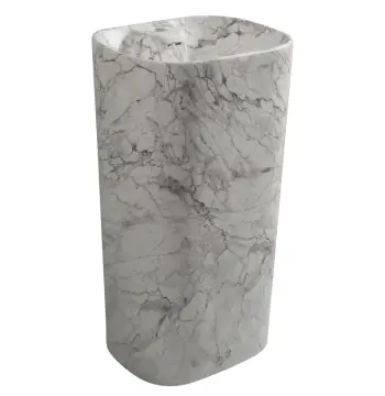 Раковина моноблок MIXXUS PREMIUM DIVERSE-1101 MARBLE 460х380х840mm (отвір під змішувач, перелив) (MP6575)