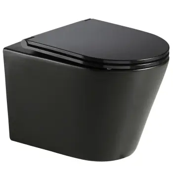Унітаз підвісний MIXXUS PREMIUM BEVEL-0301-T3 BLACK 515х355х365mm система змиву TORNADO 3.0 (MP6595)