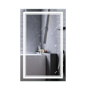 Дзеркало MIXXUS PREMIUM QUADRO MR20-50x80-REVERSE з LED Touch, Anti-fog, димером, рег. яскравості (MP6620)