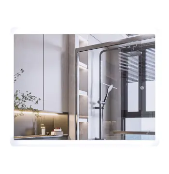 Дзеркало MIXXUS PREMIUM OLIVARY MR19-100x80-REVERSE з LED Touch, Anti-fog, димером (3-6,5kK) (MP6629)