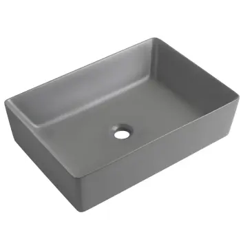 Раковина накладная MIXXUS PREMIUM QUADRO-0108 GRAY 550x390x145mm (MP6652)